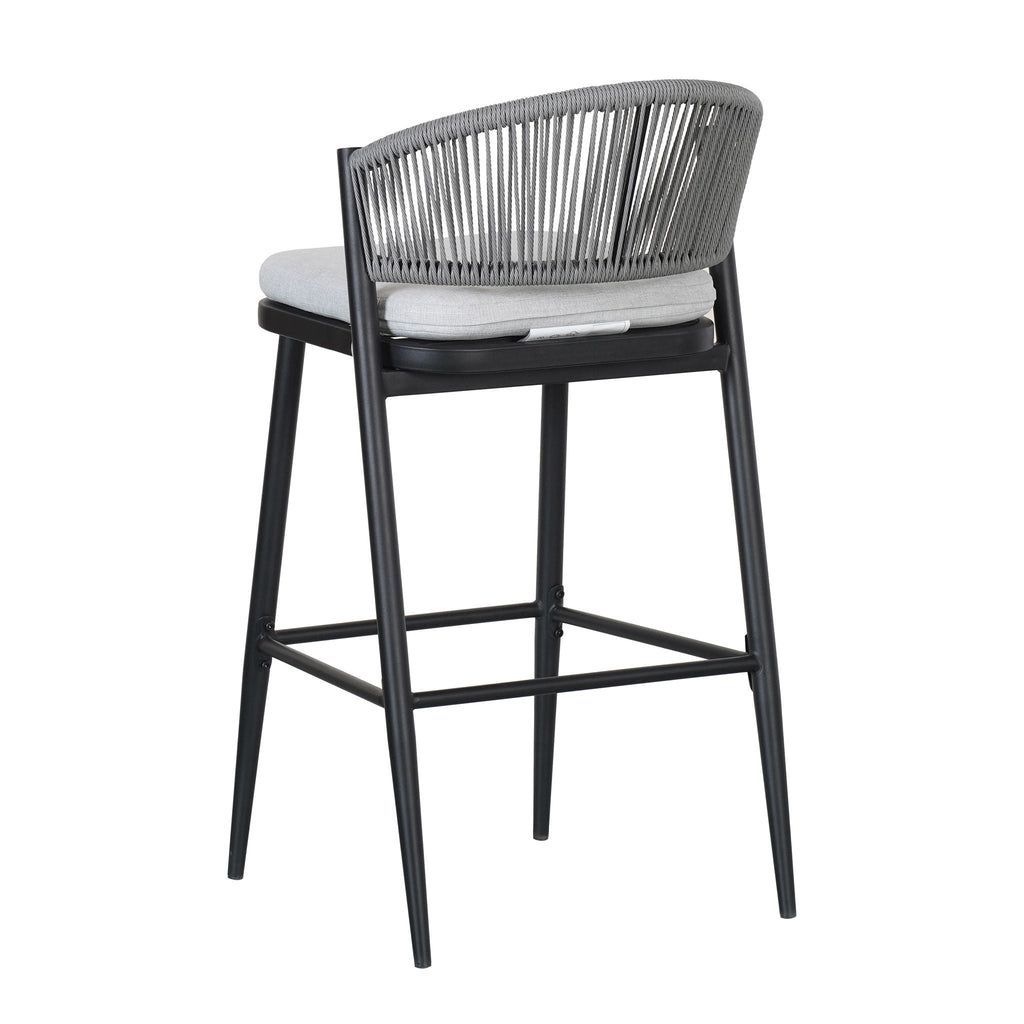 Outdoor Bar Height Metal Frame Counter Stools