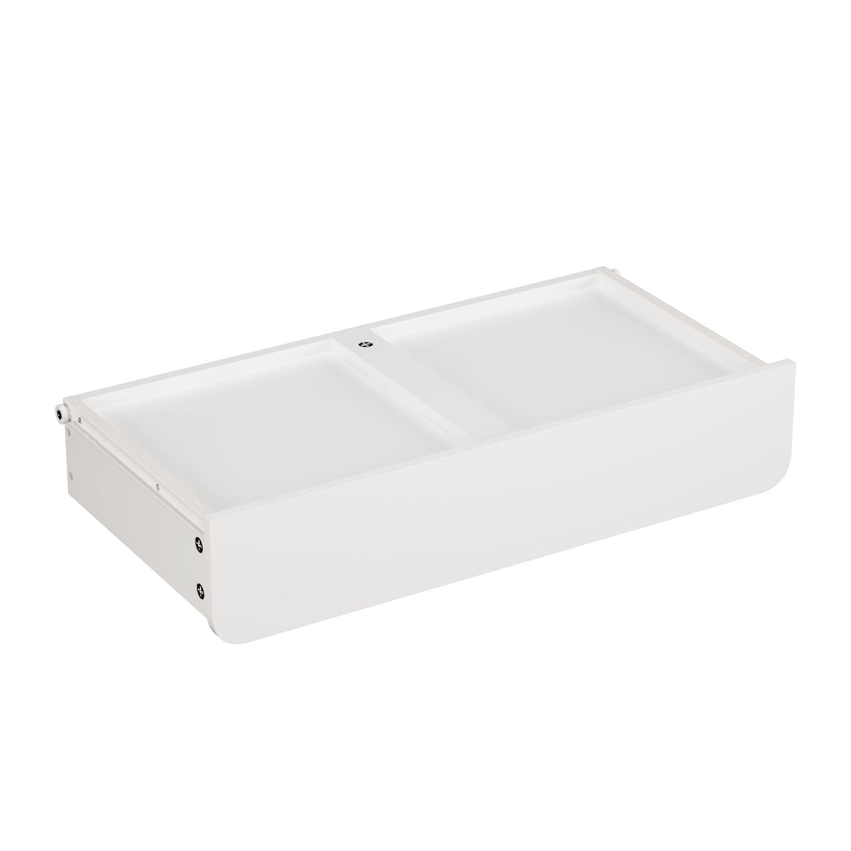 Bookshelf With Storage Bins and Drawer – Multi Functional Book Organizer for Toddlers - White