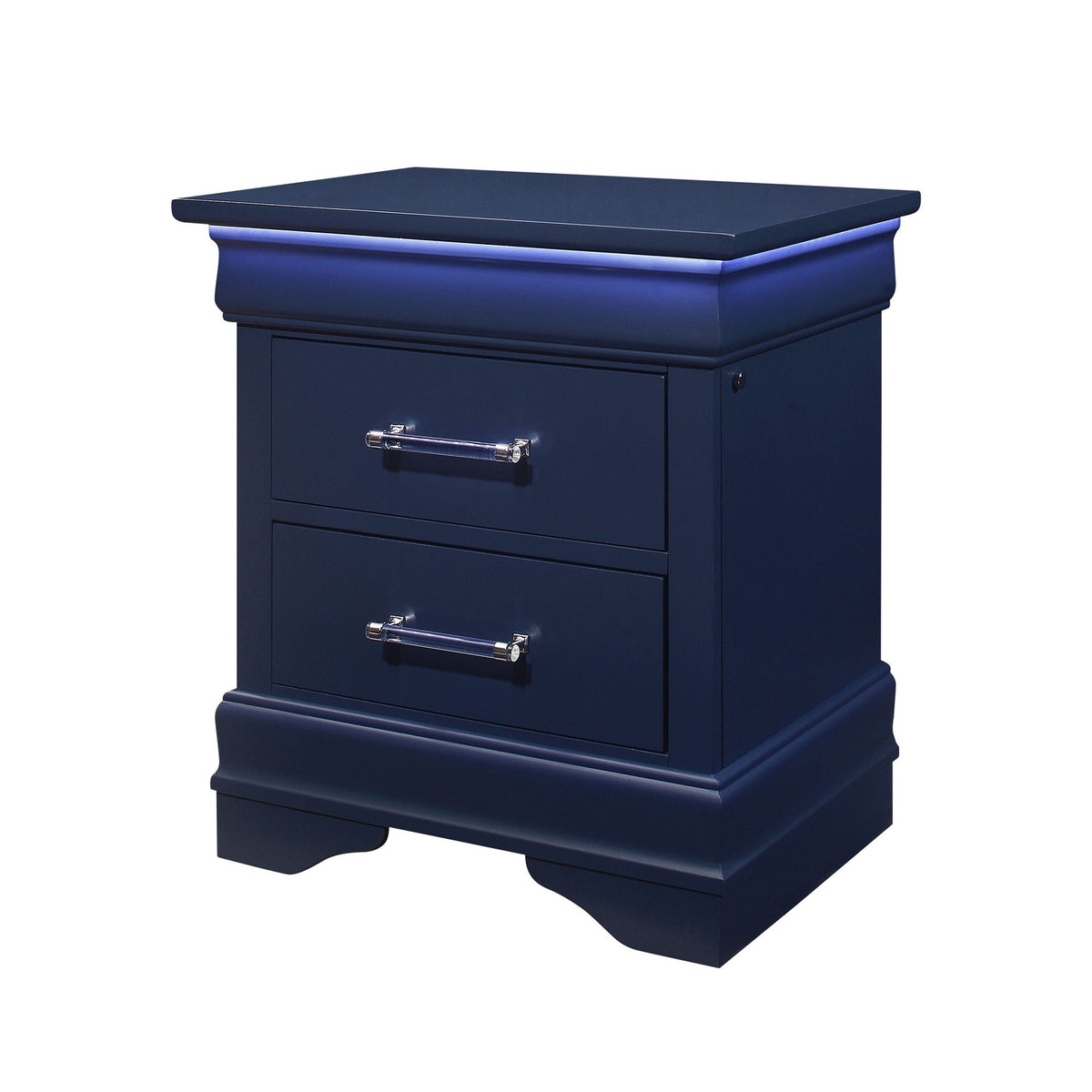 Charlston Nightstand with LED Lighting – Blue or White