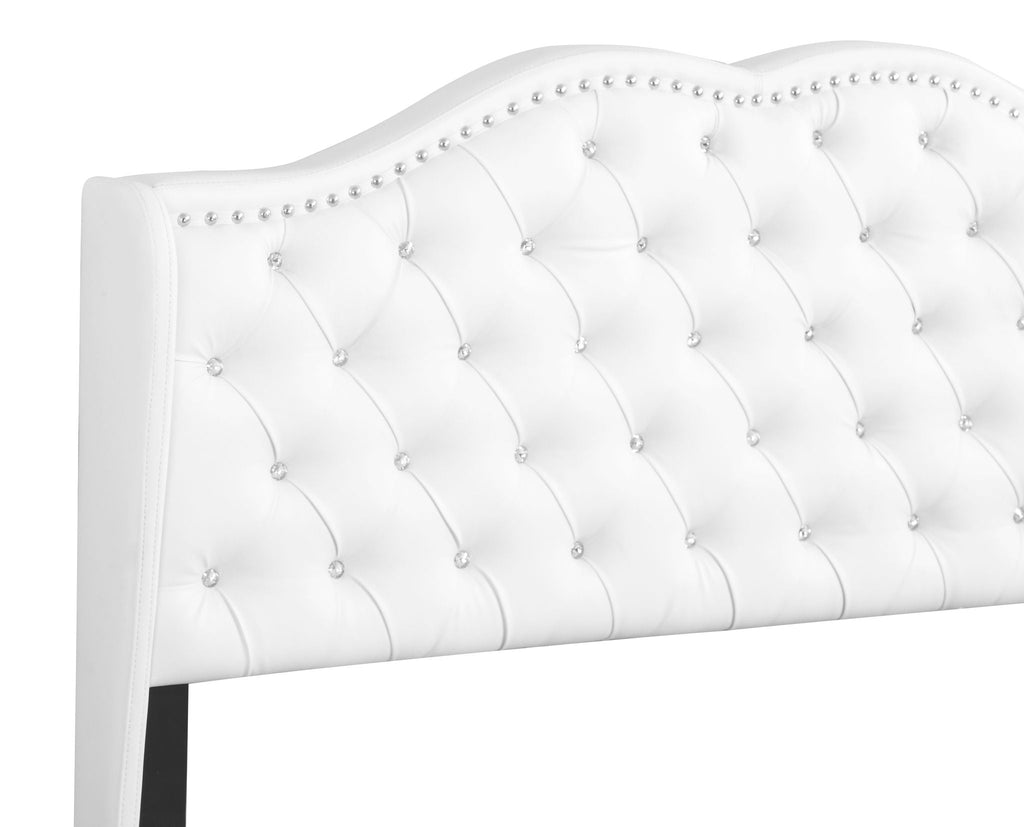 Transitional Upholstered Bed with Jewel Tufting – Multiple Colors