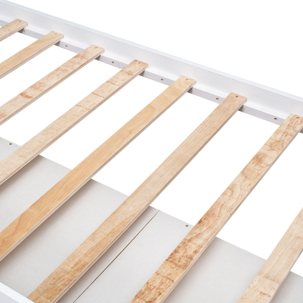 Solid Wood Twin Storage Bed with 6 Drawers - Multiple Colors
