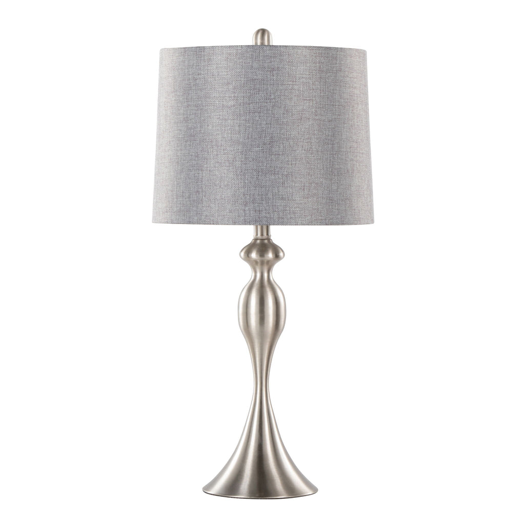 Ashland Contemporary Table Lamp Set with Double-Layer Shade - Multiple Colors