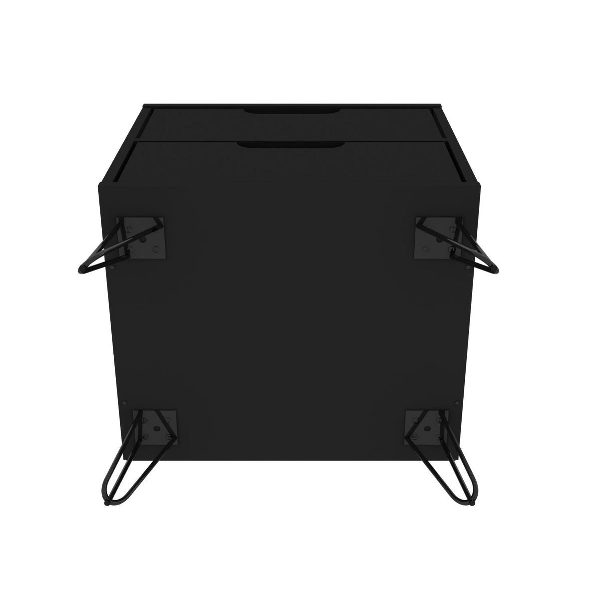 2 Drawer Nightstand with Durable Splayed Legs - Multiple Colors