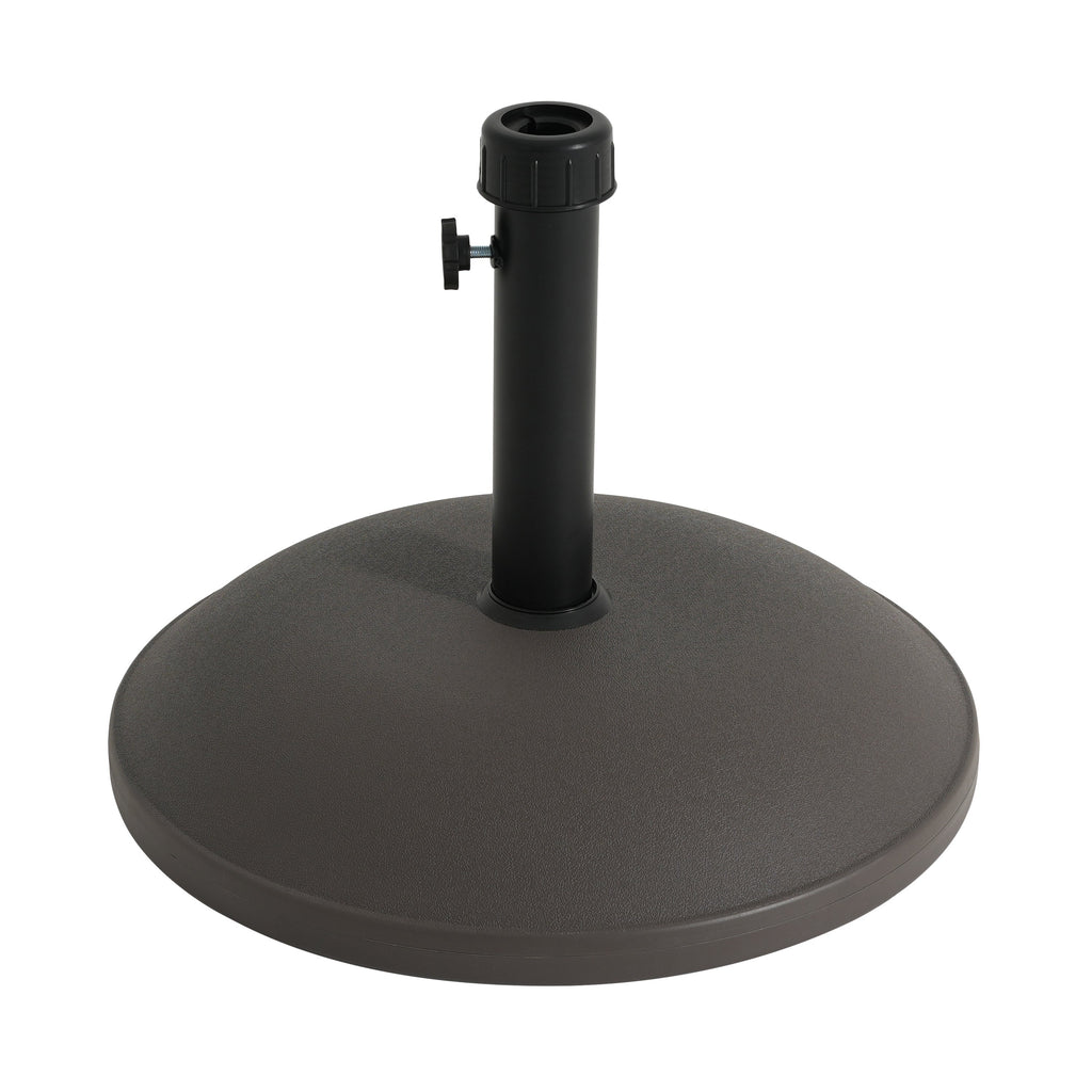 Outdoor 68-Pound Round Umbrella Base with Concrete Core - Brown