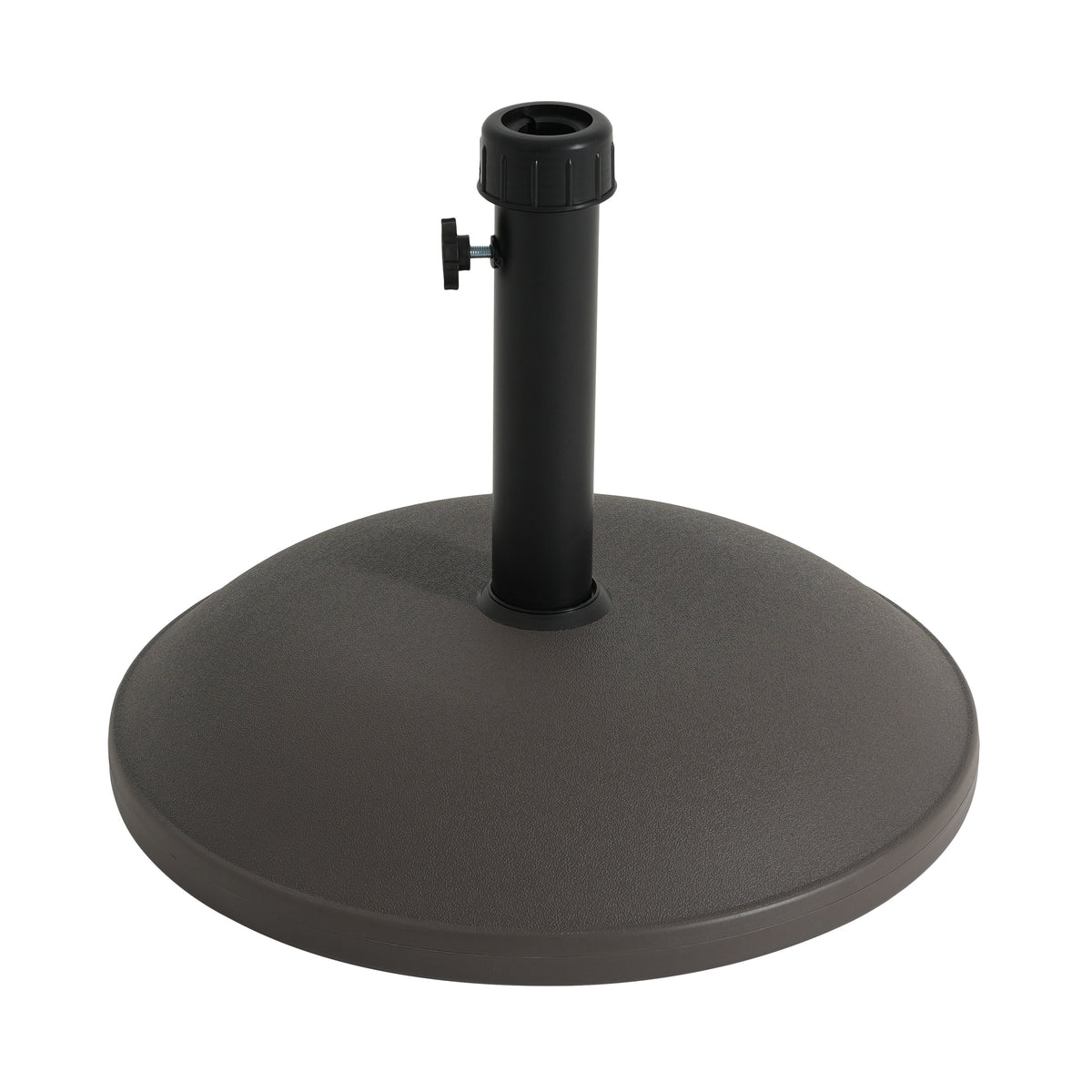 Outdoor 68-Pound Round Umbrella Base with Concrete Core - Brown