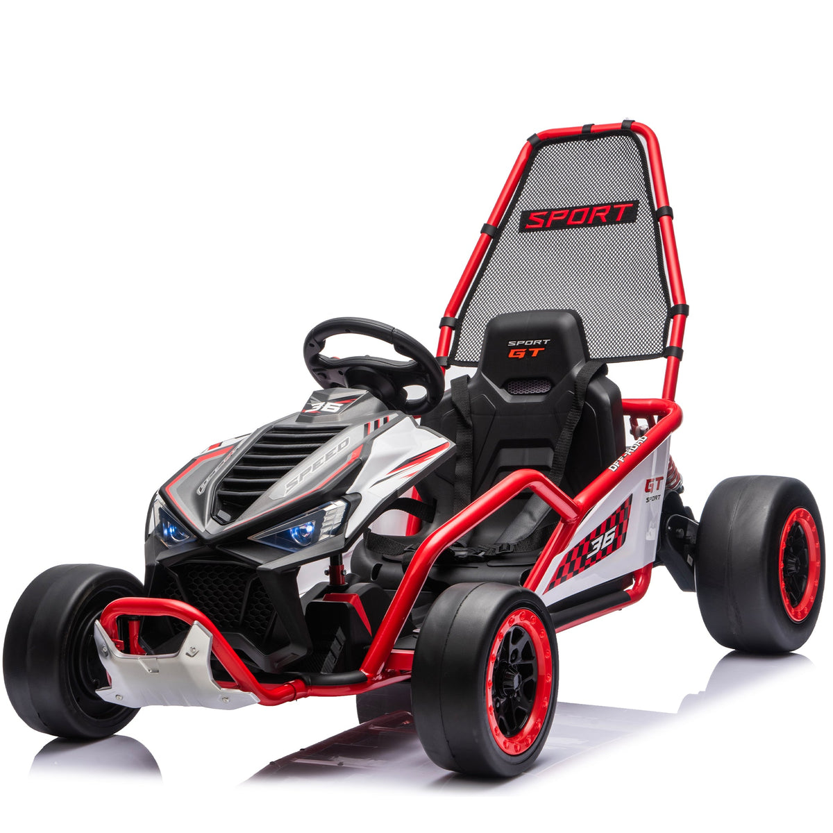 24V 400W Electric Kids Ride-On Toy with Drift and Bluetooth - Red