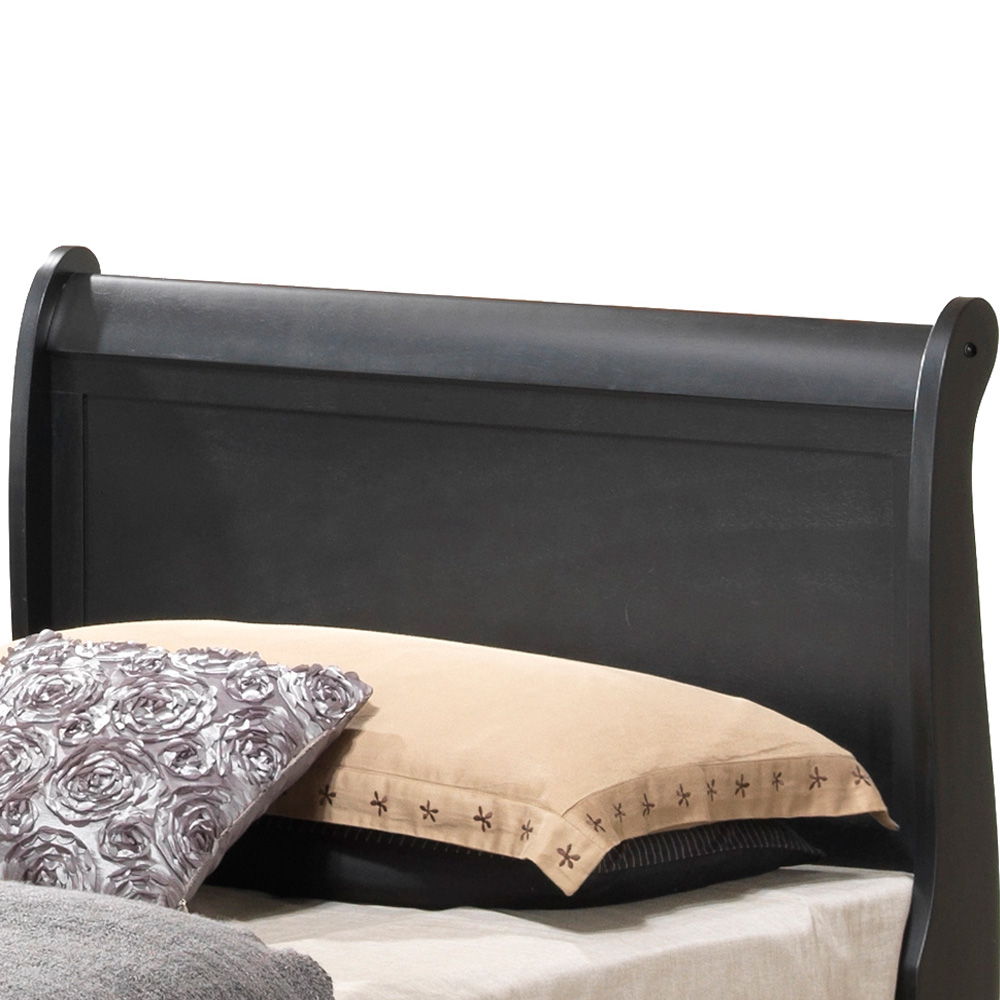 Upholstered Panel Sleigh Storage Bed with Dove Tail Drawers - Multiple Colors