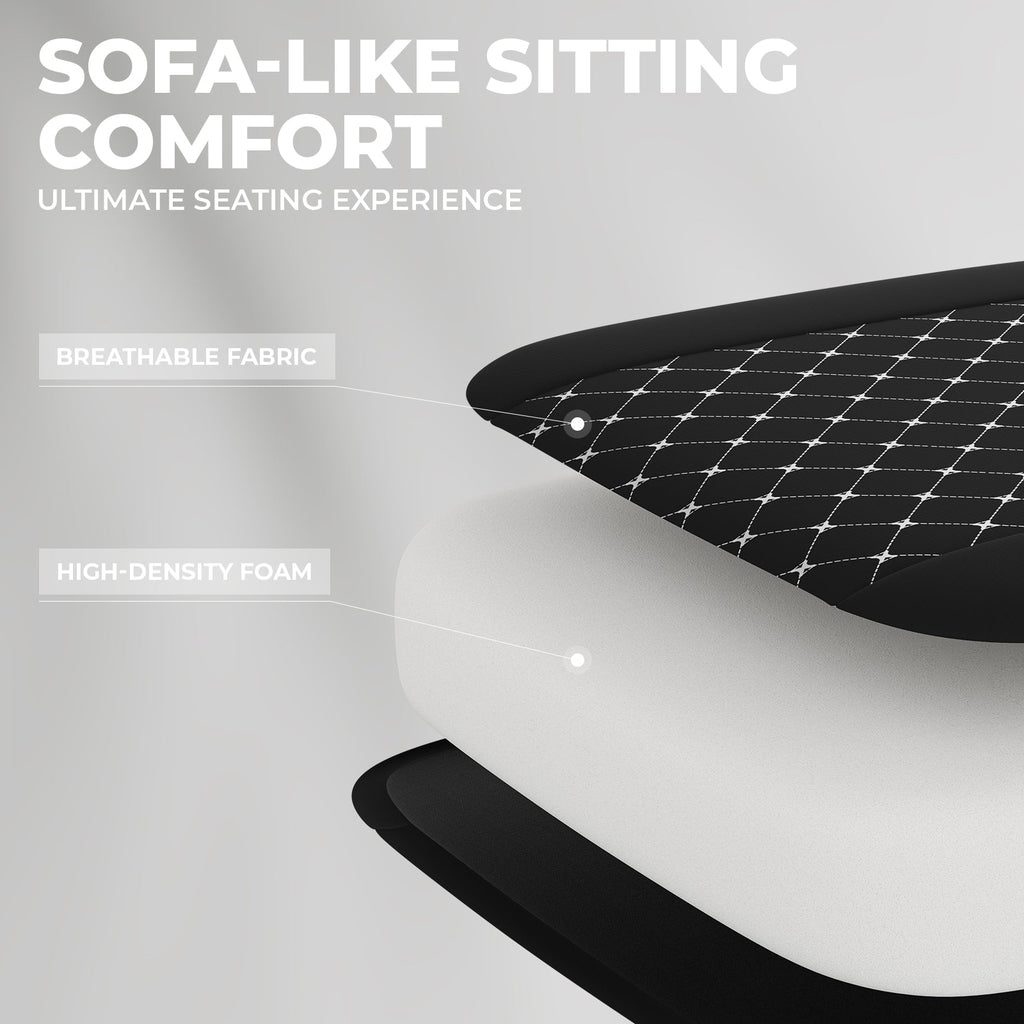 Gaming Chair with Massage and Ergonomic Design - Black/White
