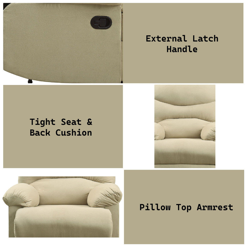 Arcadia Micro Motion Glider Recliner with Smooth Gliding Motion - Fabric