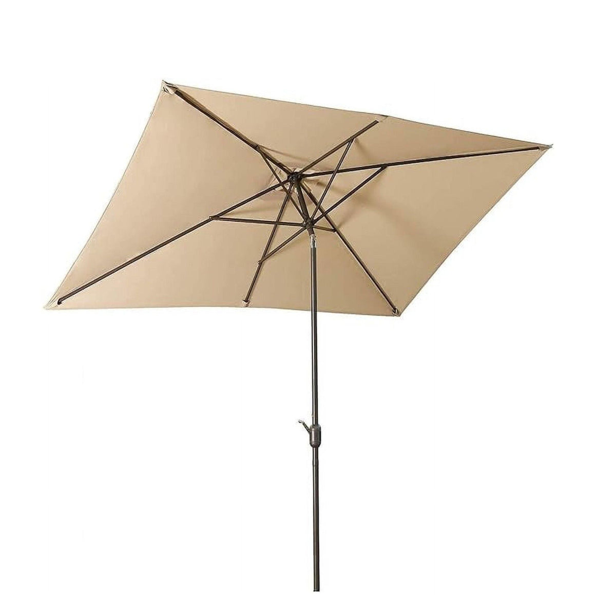 Rectangular Patio Umbrella with Crank Tilt - UV-Resistant Canopy
