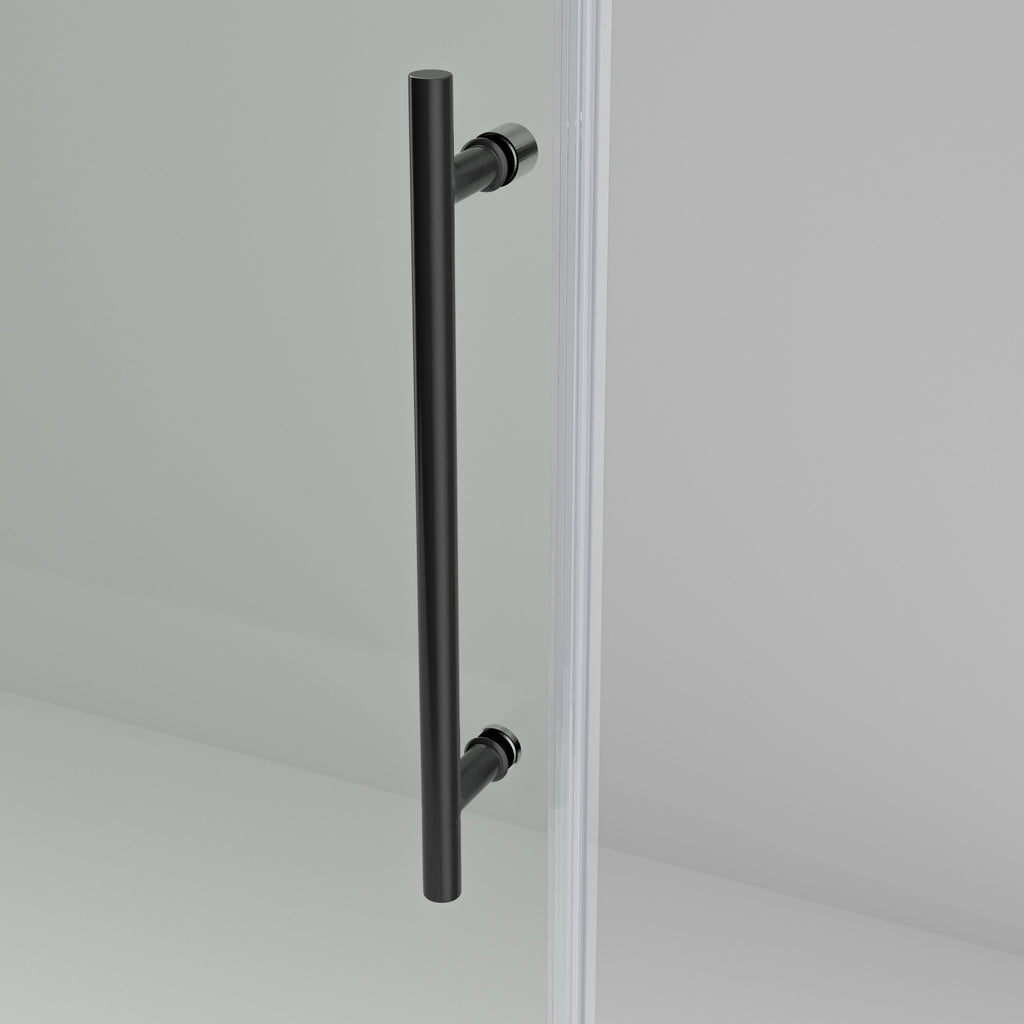 Frameless Sliding Shower Door with Premium Tempered Glass - 56-60" W x 76" H
