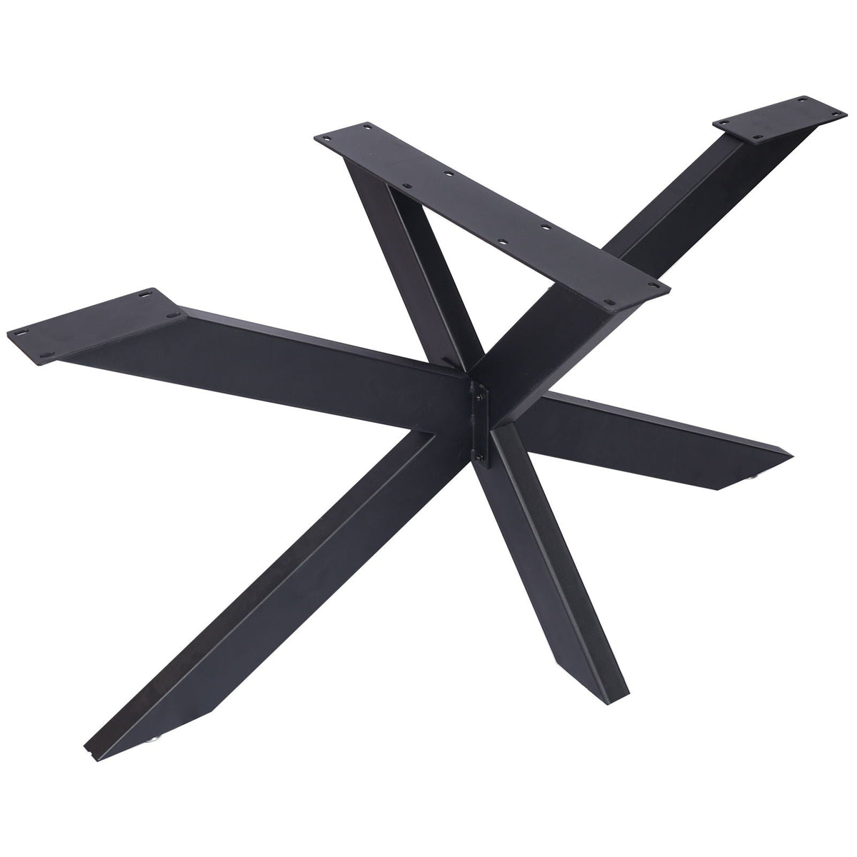 Steel Table Base with Spider Legs - Black