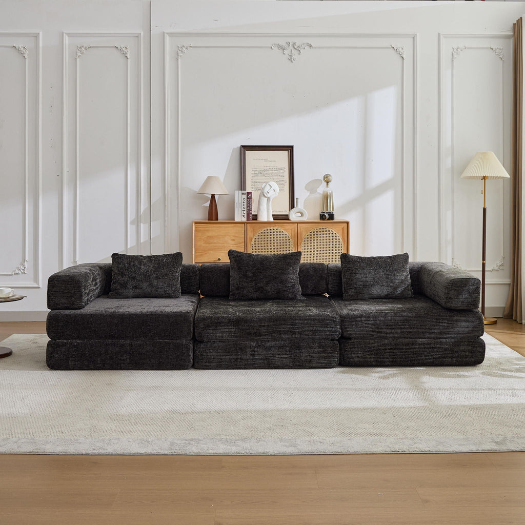 Convertible Floor Sofa Bed with Modular Design - Multiple Colors