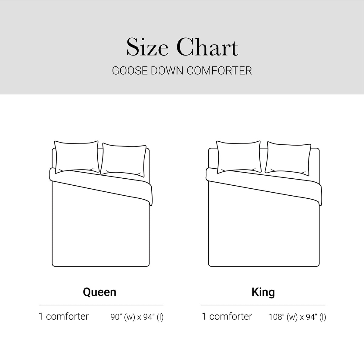 King/Cal King 100% Cotton Shell Comforter with Generous Sizing - White