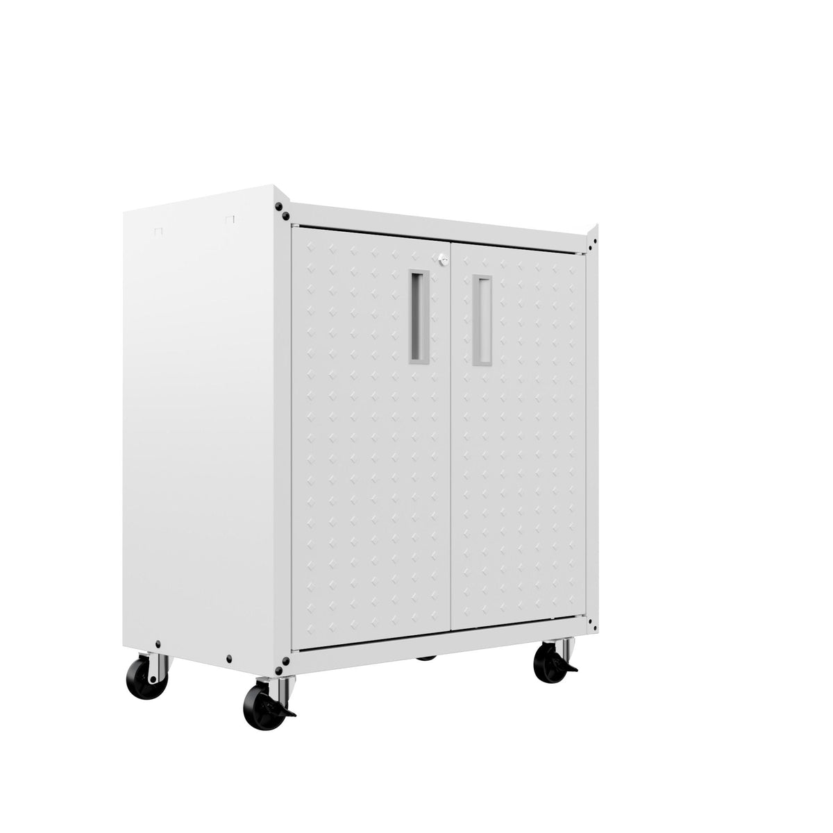 Rolling Garage Cabinet with Lockable Door and Adjustable Shelf - Multiple Colors