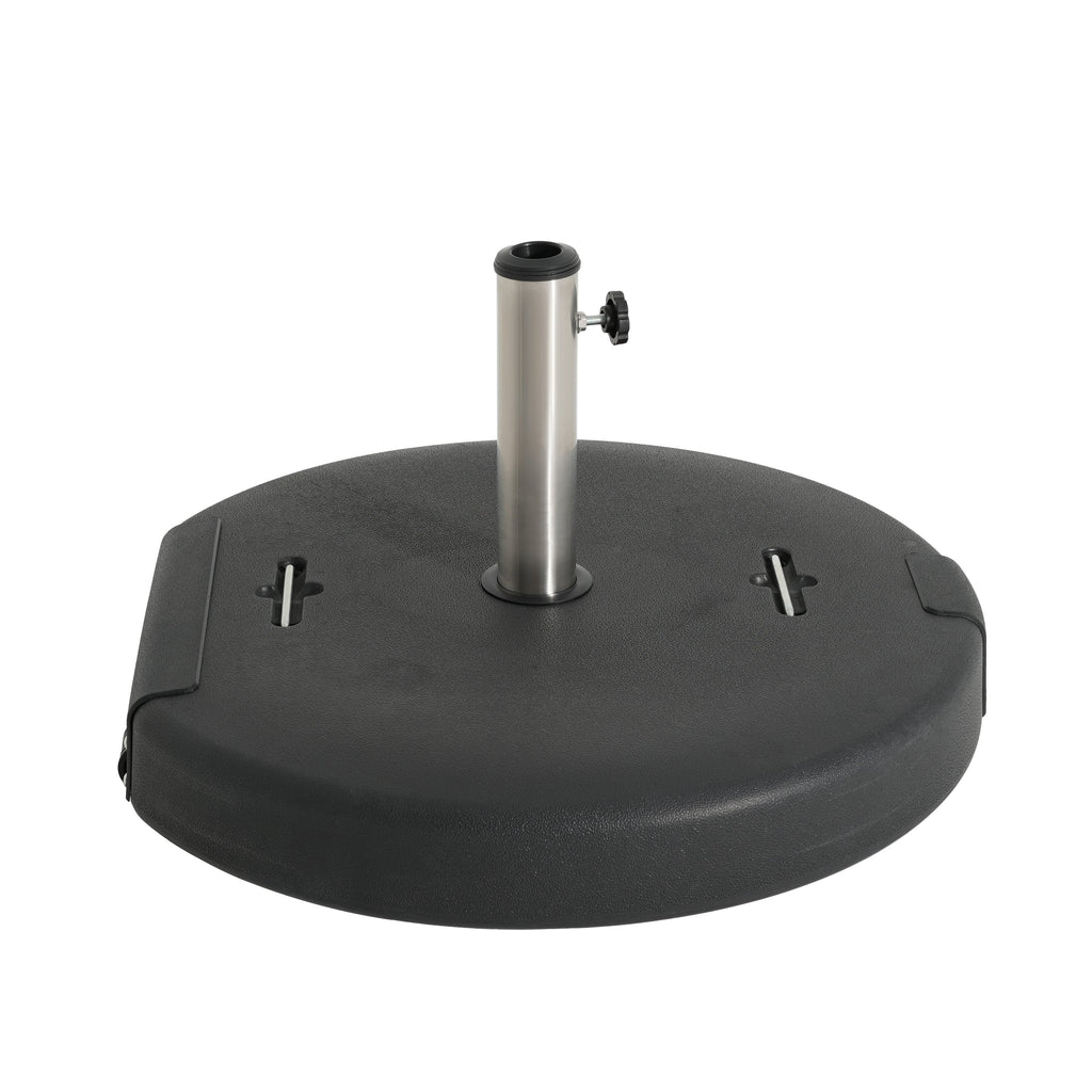 133-Pound Concrete Resin Umbrella Base with Wheels - Mota Outdoor