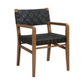 Modern Upholstered Dining Chair with Ergonomic Comfort - Black or Light Brown