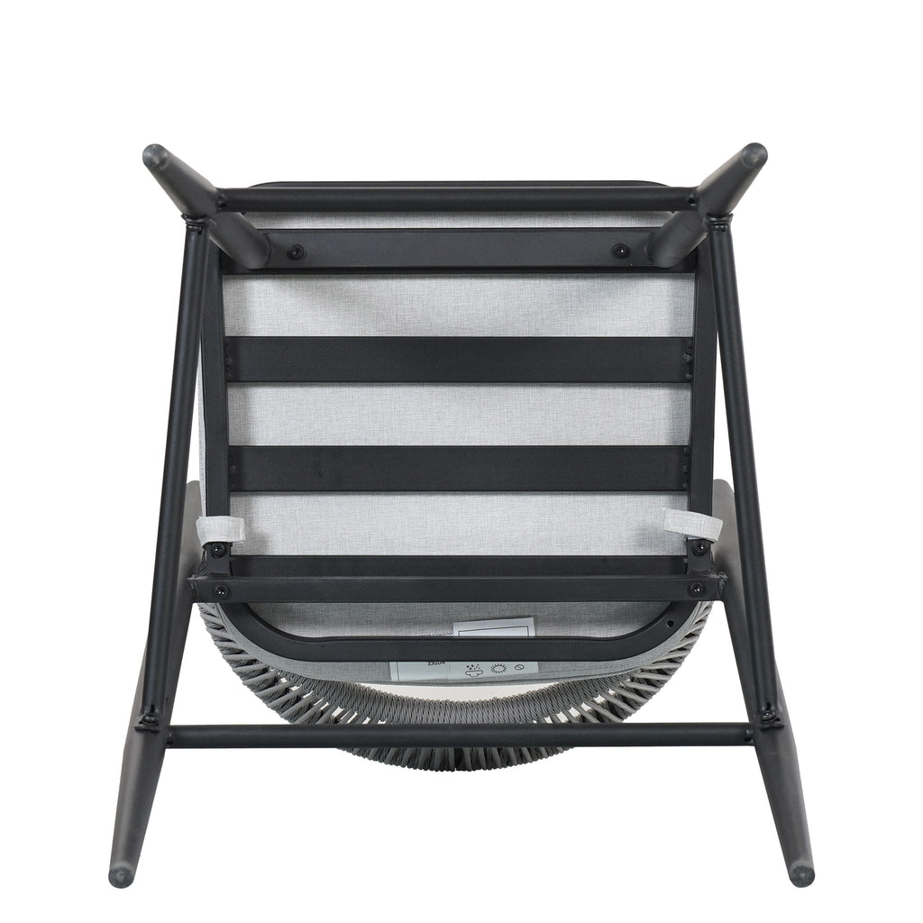 Outdoor Bar Height Metal Frame Counter Stools