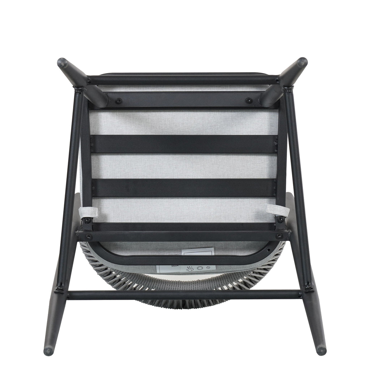 Outdoor Bar Height Metal Frame Counter Stools