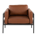 Farmhouse Chair with Metal Base and Cushions - Kari