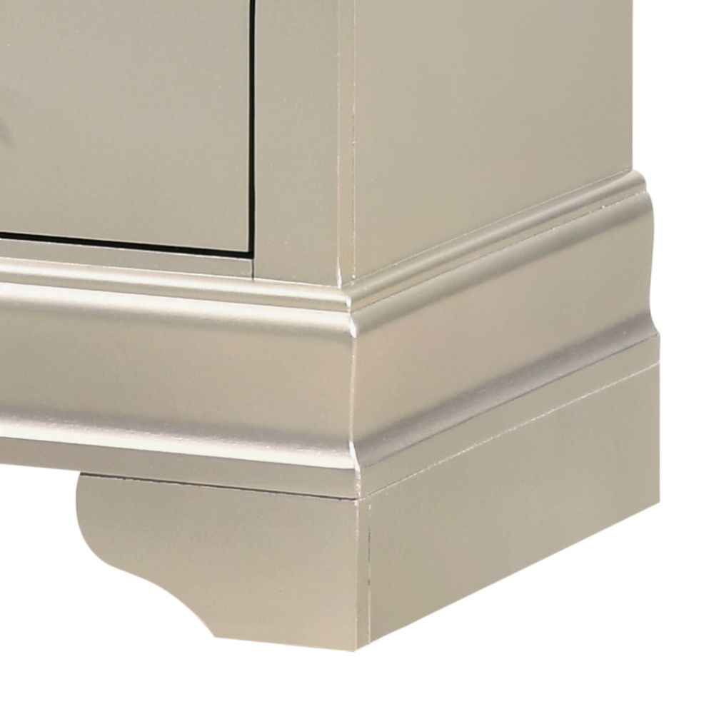 Traditional Style Design Nightstand with Classic Accent - Multiple Colors