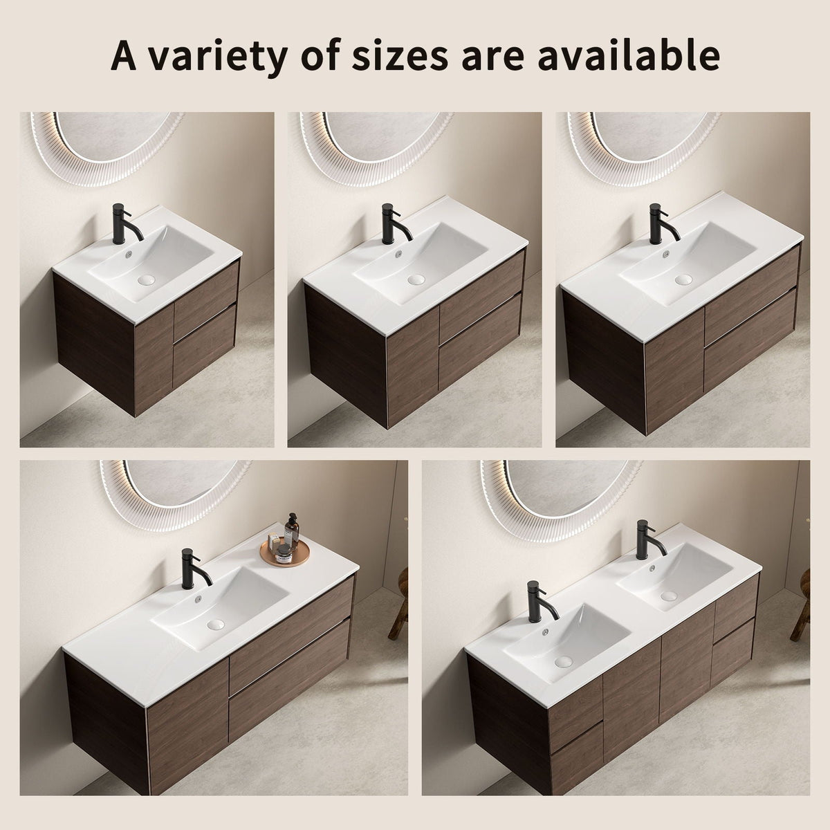 Milk White Bathroom Sink Vanity Top with Thin-Edge Design - 47.64" Wide