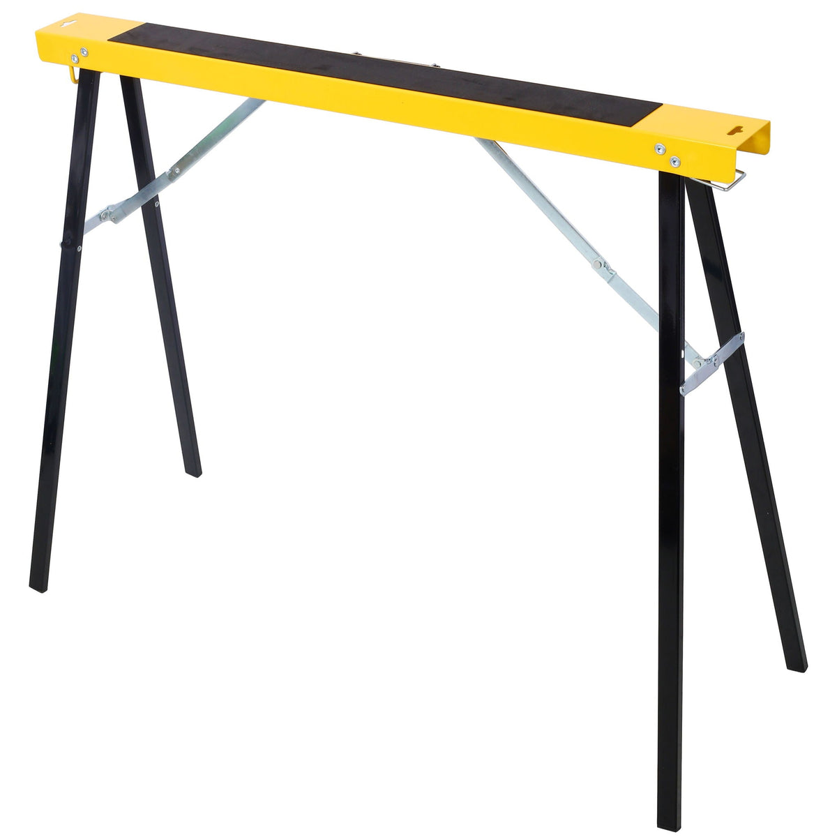Folding Portable Saw Horses with Fast Open Legs - Yellow / Black
