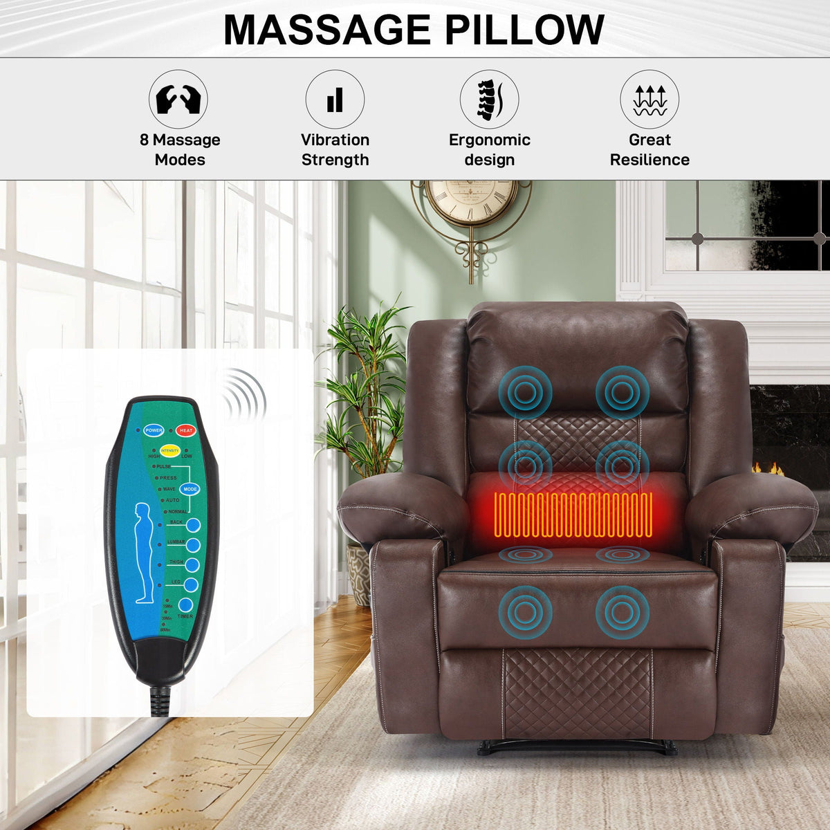 Breathable Massage Recliner Manual Chair
