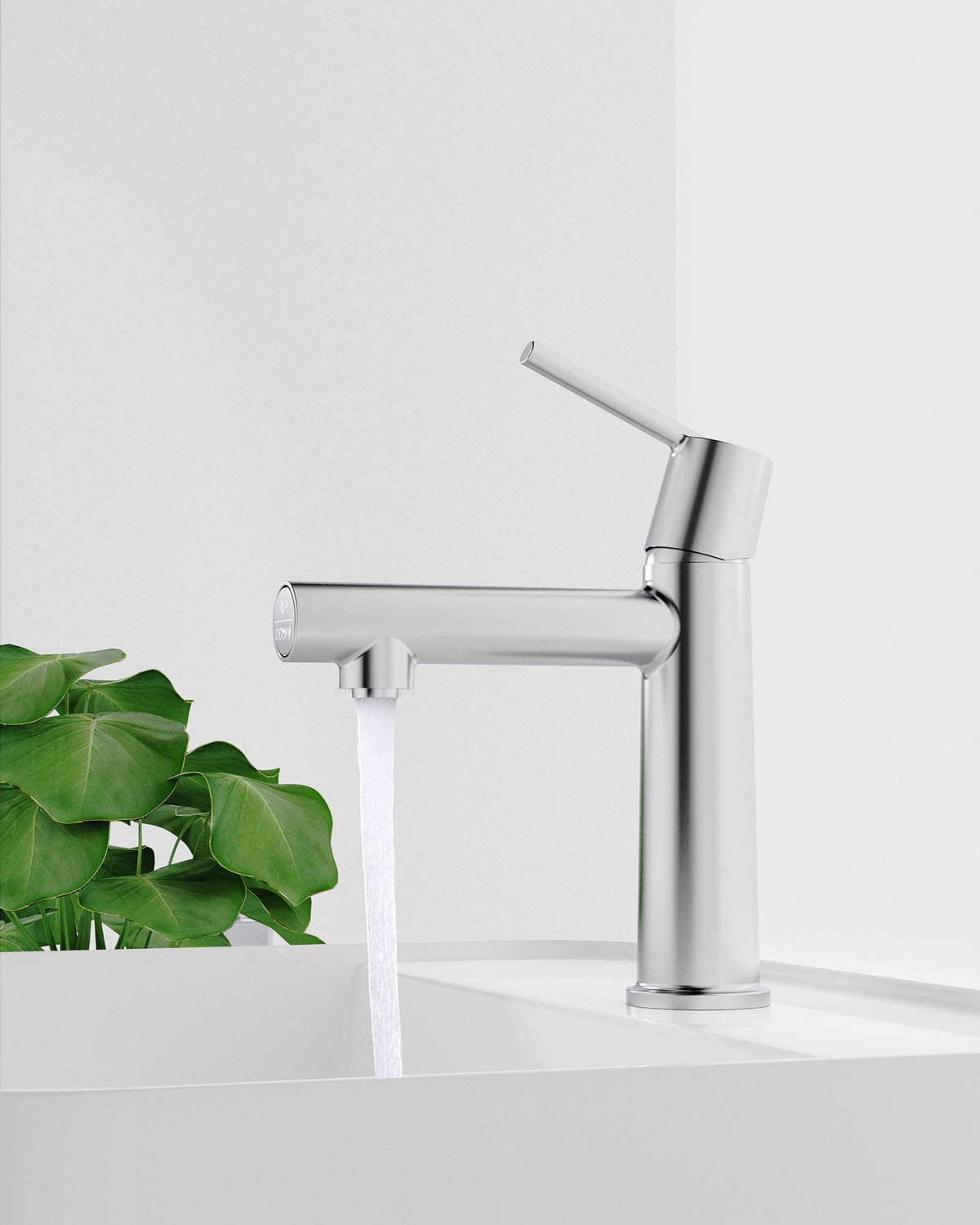 Chrome Single Handle Bathroom Faucet with Dual-Function - Polished Chrome
