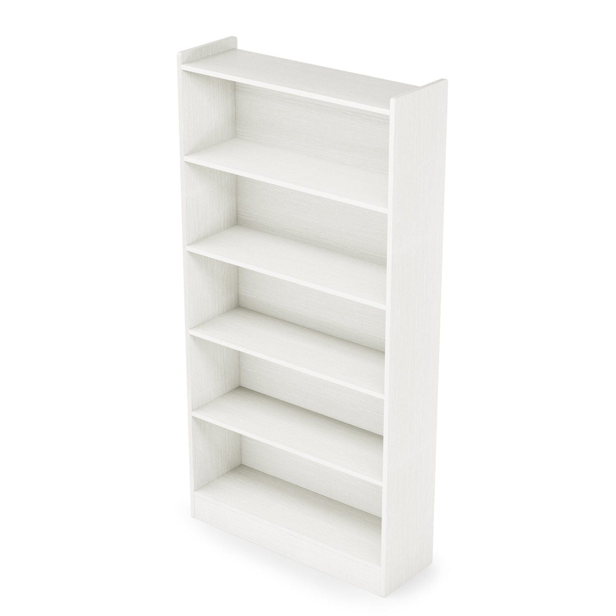 Library Bookshelf With Storage - Multiple Heights Available - White or Black