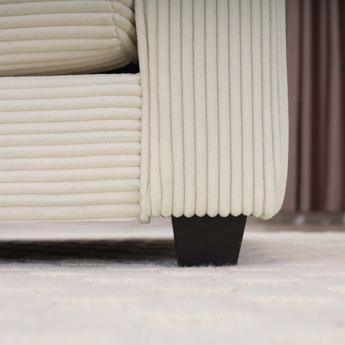 Modern Comfortable Single Chair & Ottoman with Deep Seat - Multiple Colors