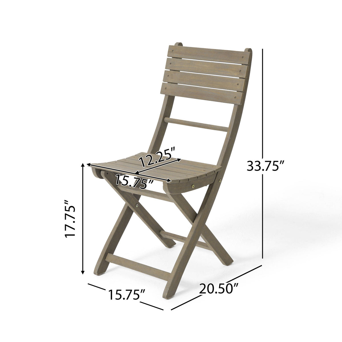 Positano Foldable Dining Set with Foldable Design - White or Dark Brown