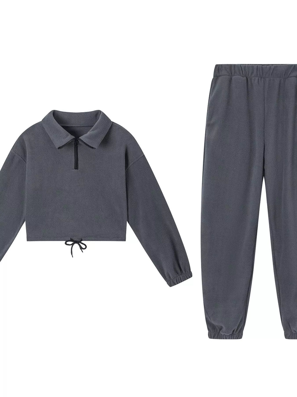 Quarter Zip Sweatshirt and Pants Set