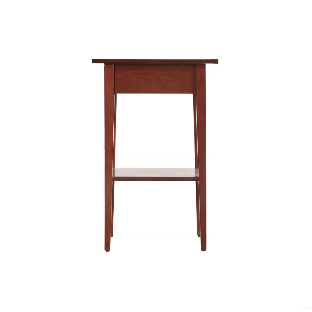 Wood Nightstand with Drawer and Shelf - Multiple Colors