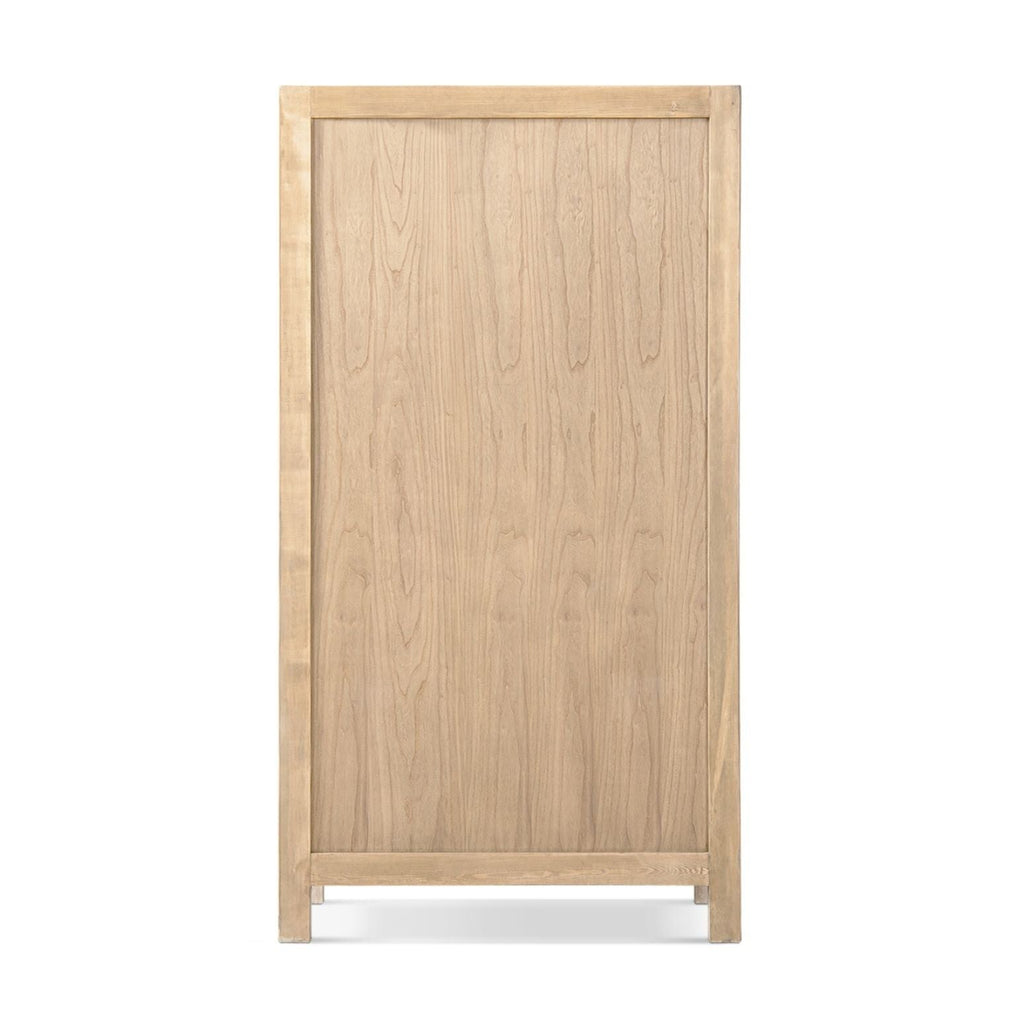 Natural Storage Cabinet with Double Doors - Solid Reclaimed Pine