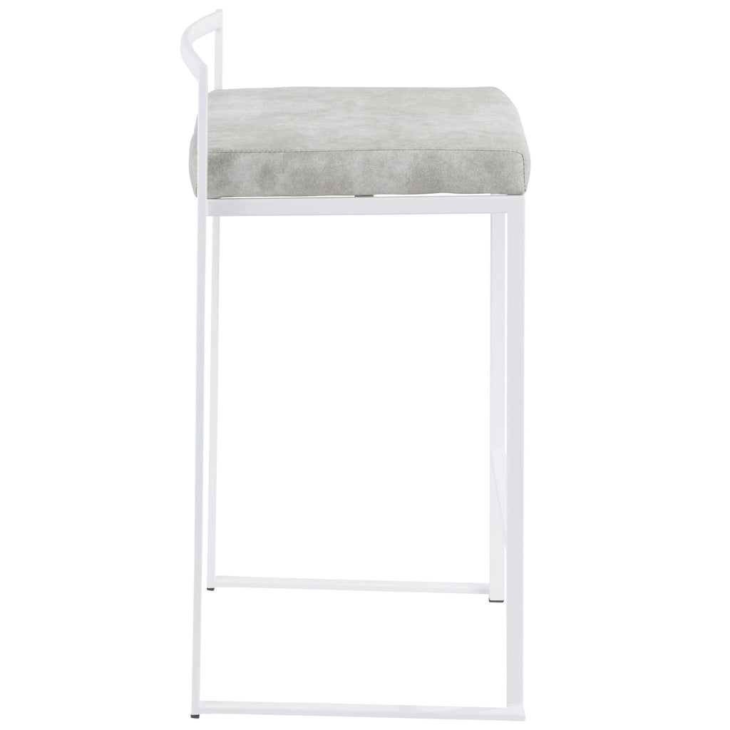 Stackable Counter Stool with Padded Comfort Seat - Multiple Colors