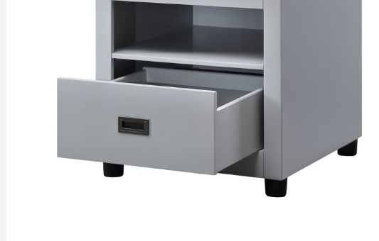 Eleanor Dove Sofa and End Table Set with Poplar Wood Construction - Dove