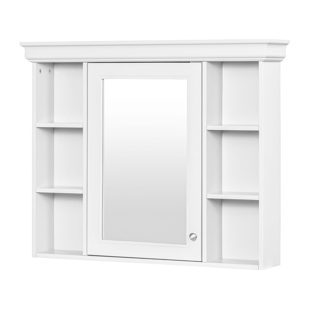 Wall Mounted Bathroom Storage Cabinet with Mirror Door - 35.5" Wide