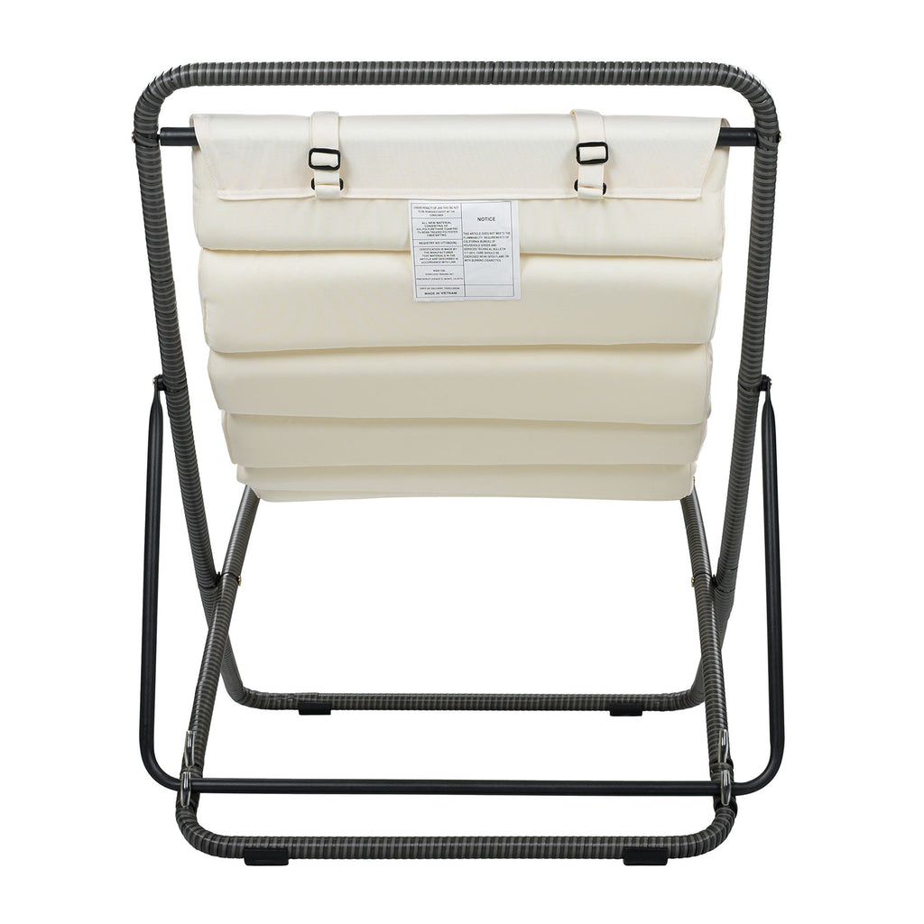 Outdoor Folding Chair Set with Adjustable Backrest – Black or Yellow