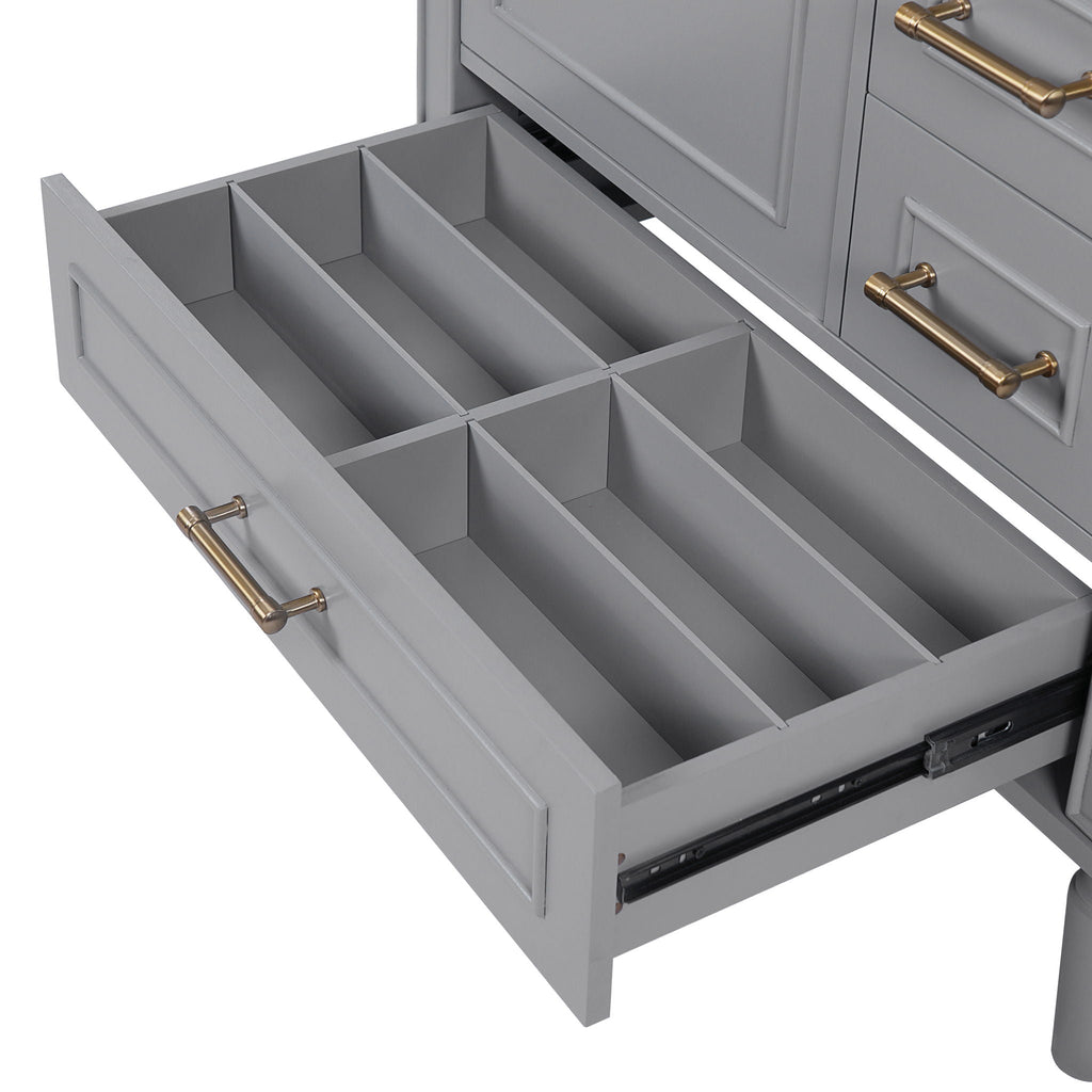 Traditional Bathroom Vanity Set with Soft Close Doors - Multiple Colors