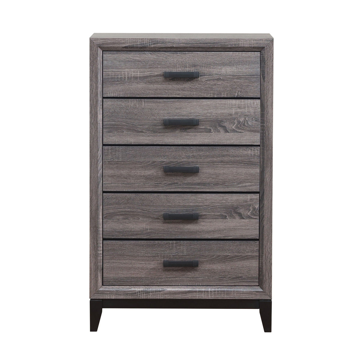 Mirage Chest Accent Chest with Five Drawers - Dark Gray or White