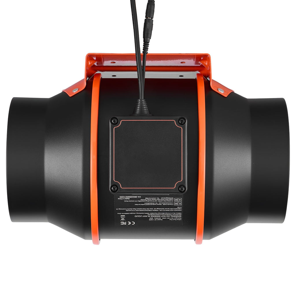 Inline Duct Fan with 402 CFM and 3-Speed Circulation - 6 Inch