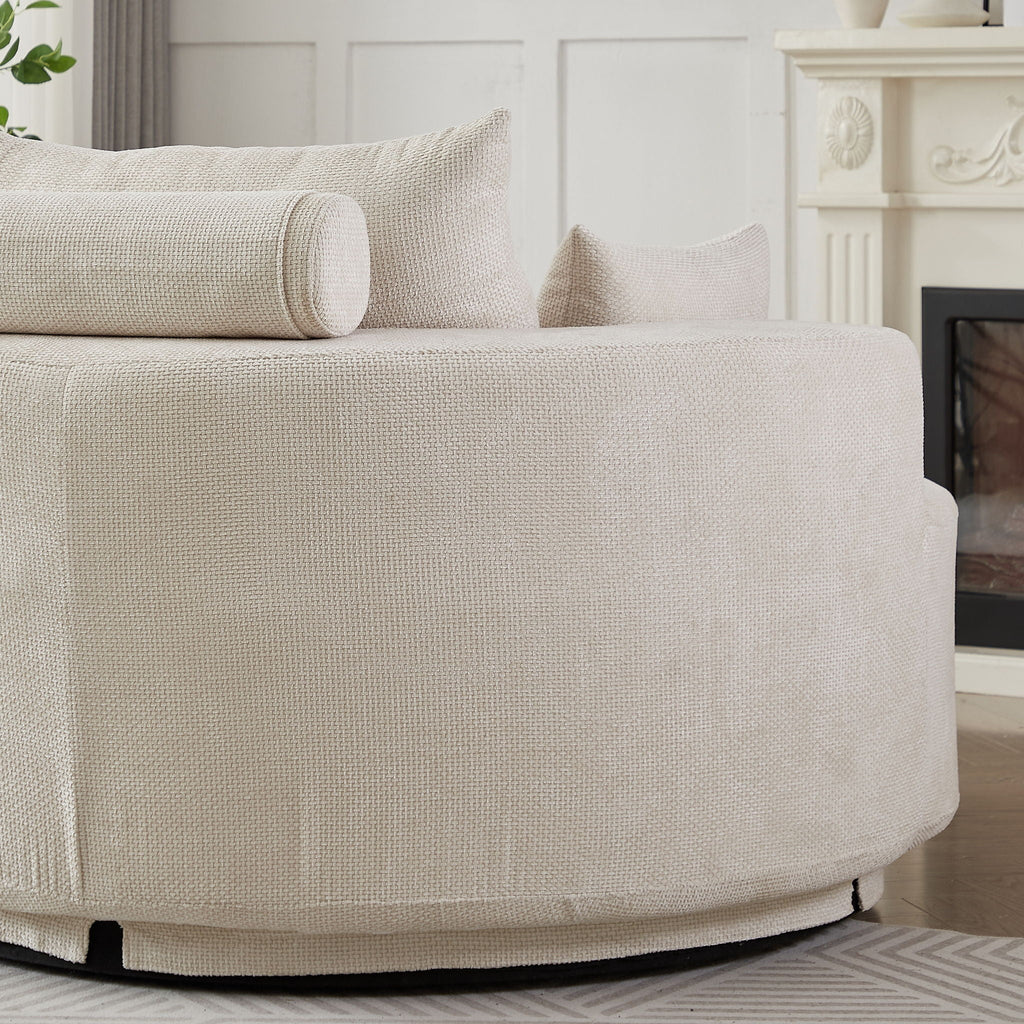 Swivel Sleeper Chair with Supportive Pillow and 360° Base - Multiple Colors