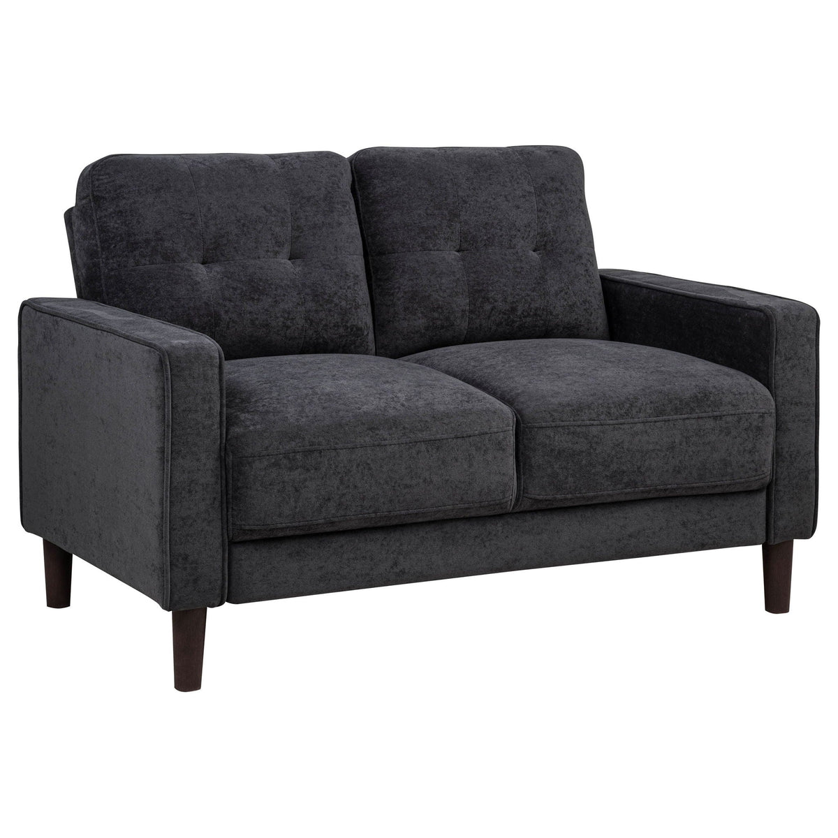 Bowen II 2-piece Upholstered Track Arm Sofa Set Steel Grey