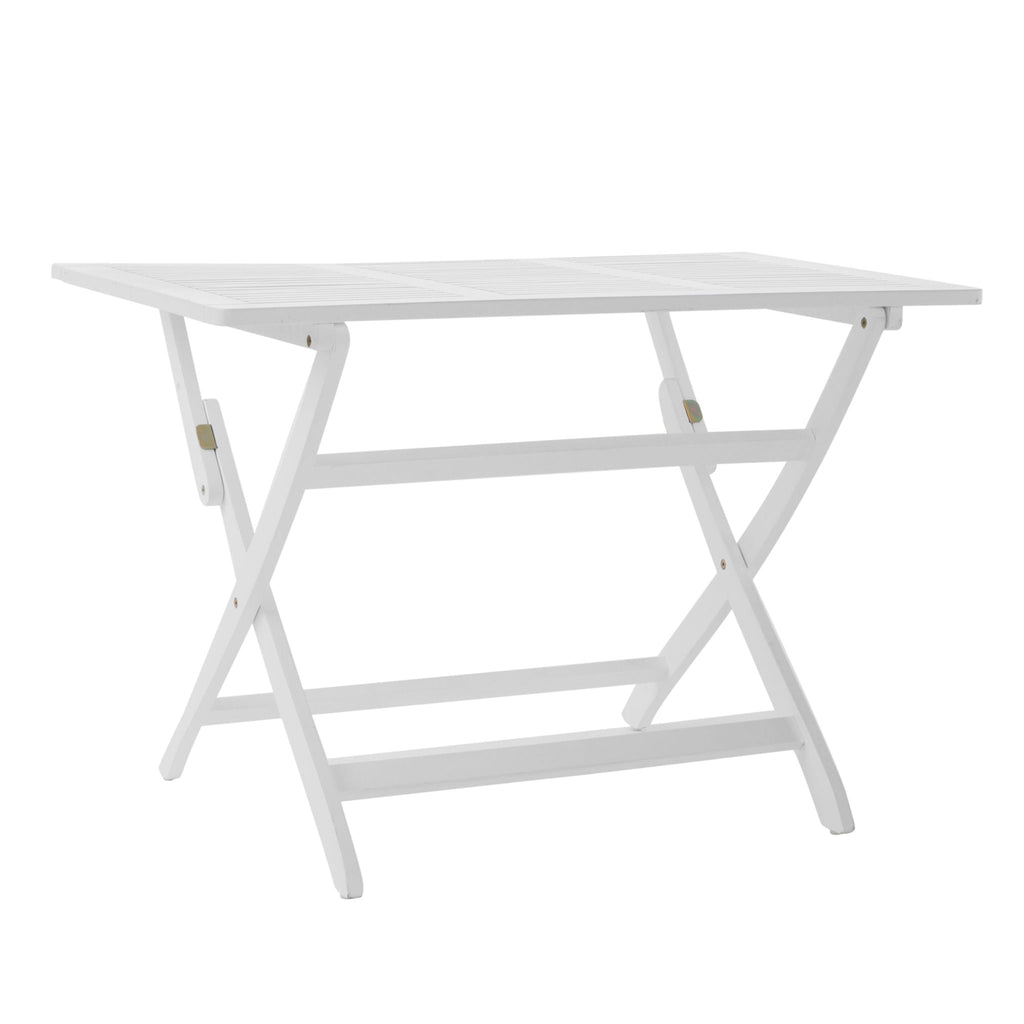 Positano Foldable Dining Set with Foldable Design - White or Dark Brown
