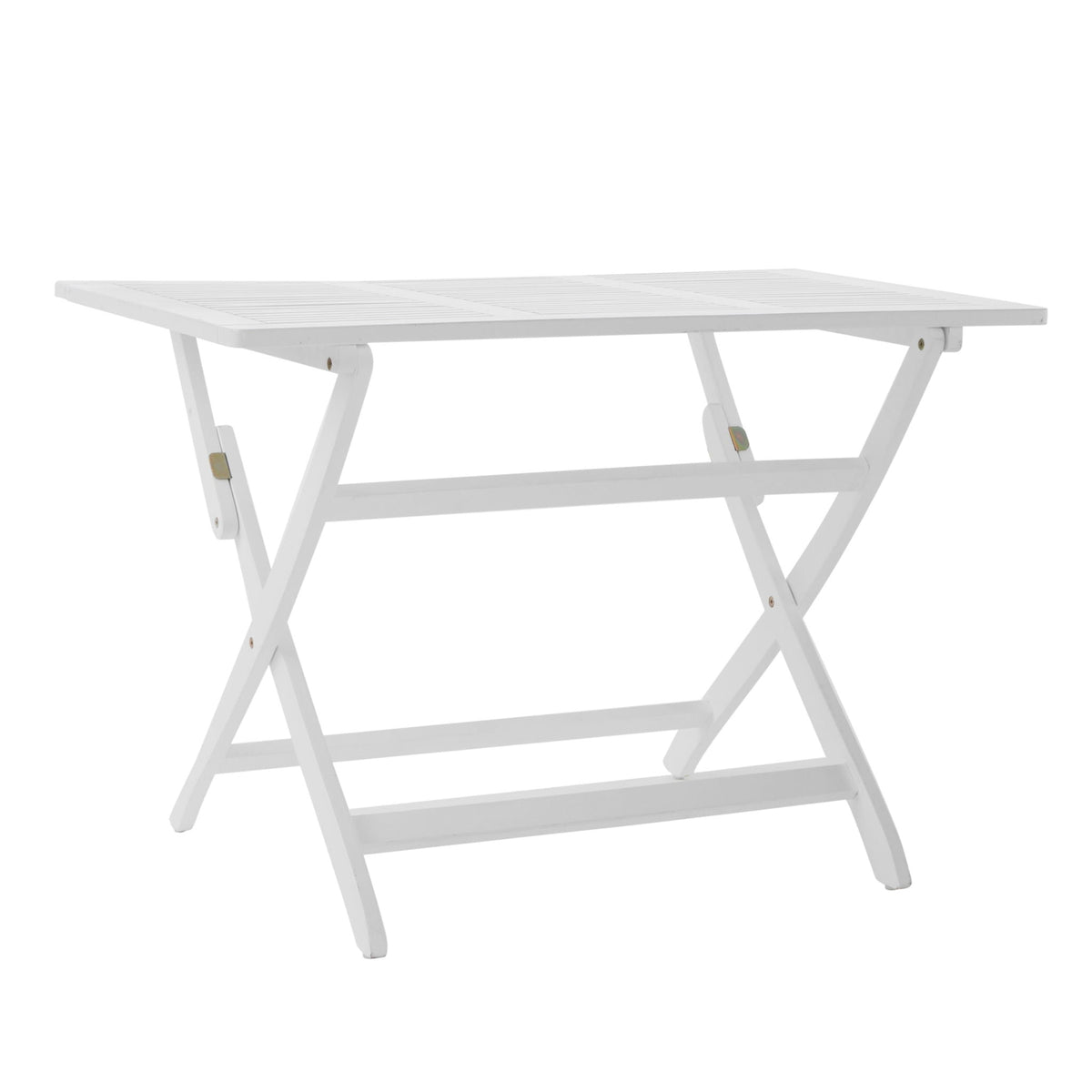 Positano Foldable Dining Set with Foldable Design - White or Dark Brown