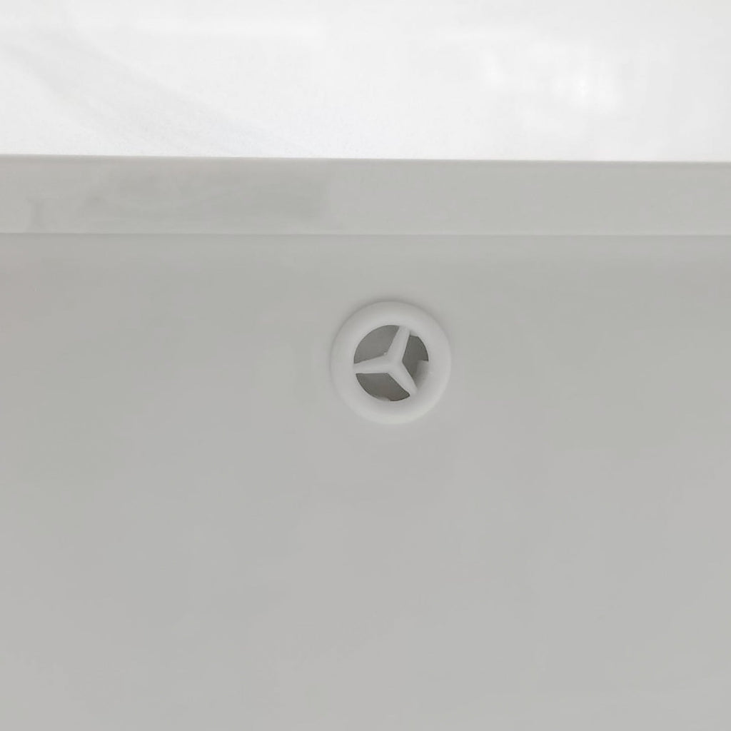 61-Inch Quartz Double Bathroom Vanity Top with Dual Undermount Sinks - Carrara