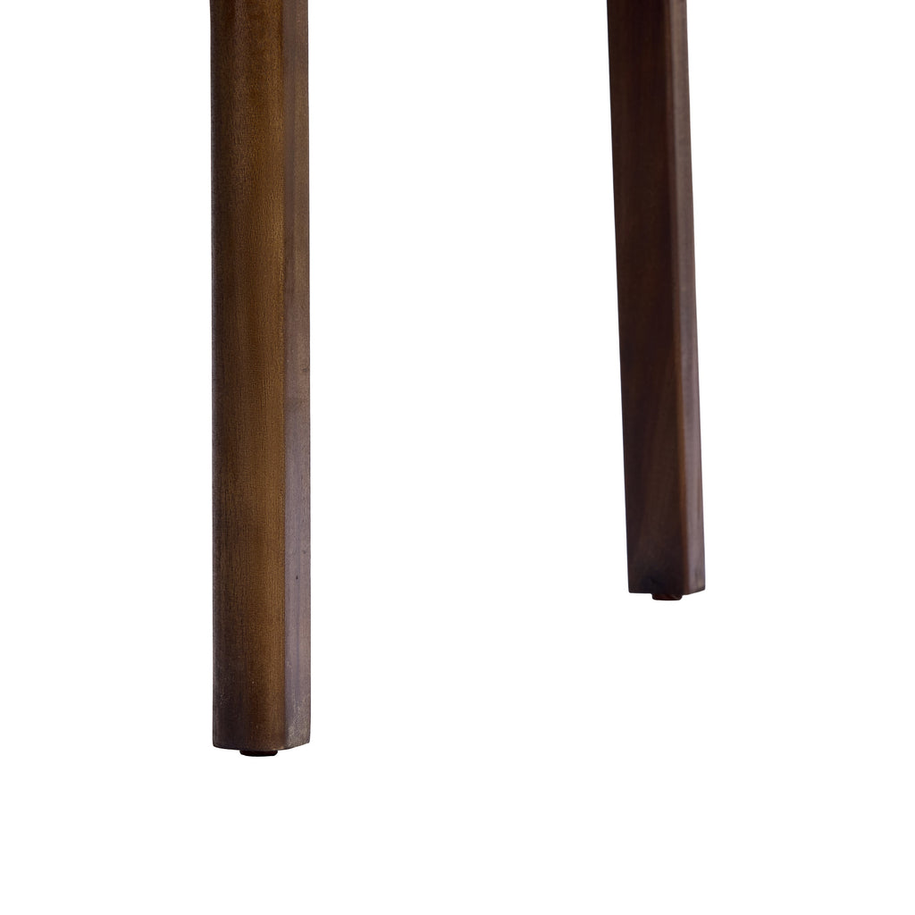 Rectangular Acacia Outdoor Dining Table with Slatted Top - Natural Wood