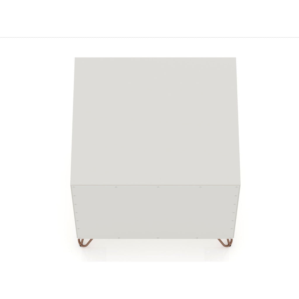 2 Drawer Nightstand with Durable Splayed Legs - Multiple Colors