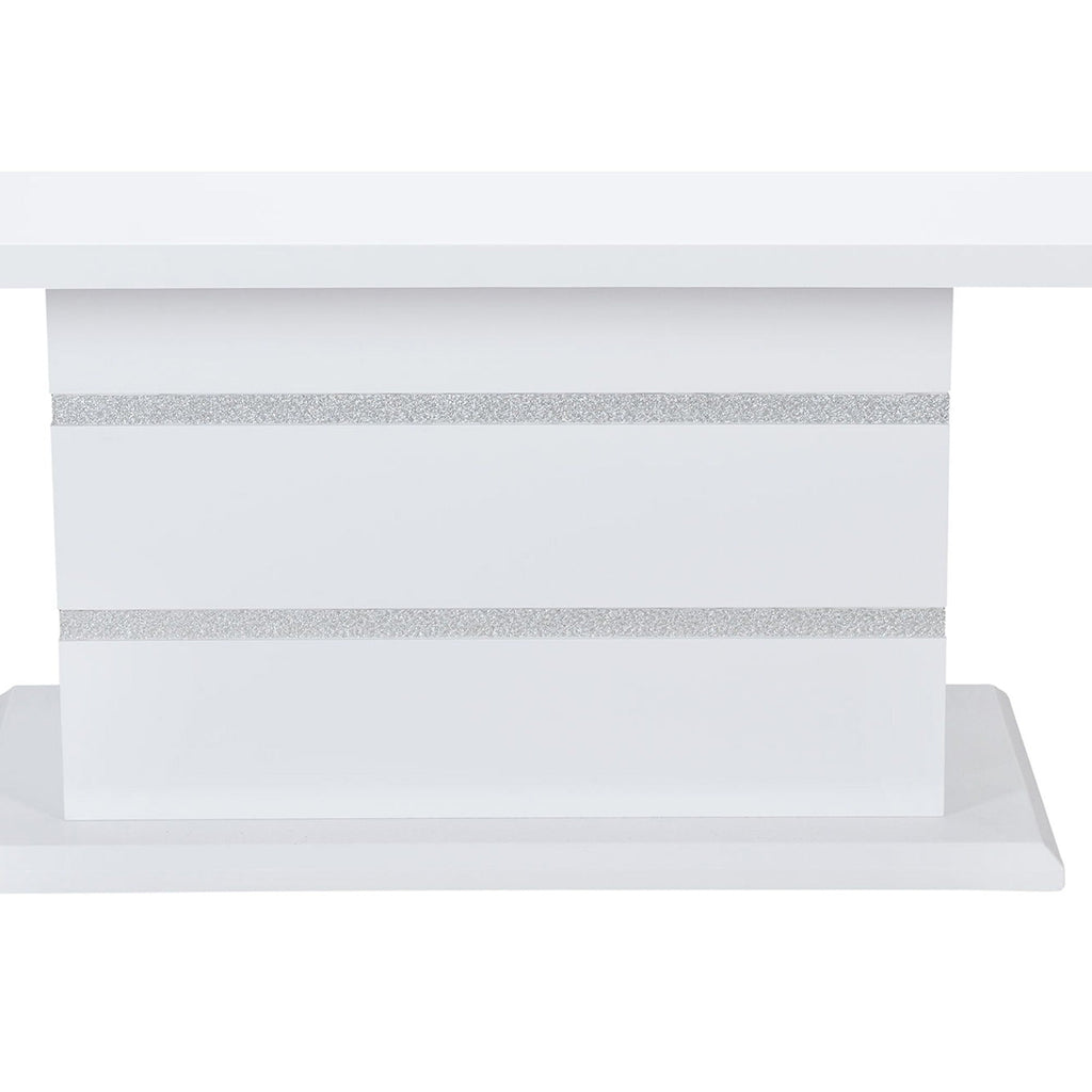 Ariya Dining Table with High Gloss Finish - Dark Gray or White